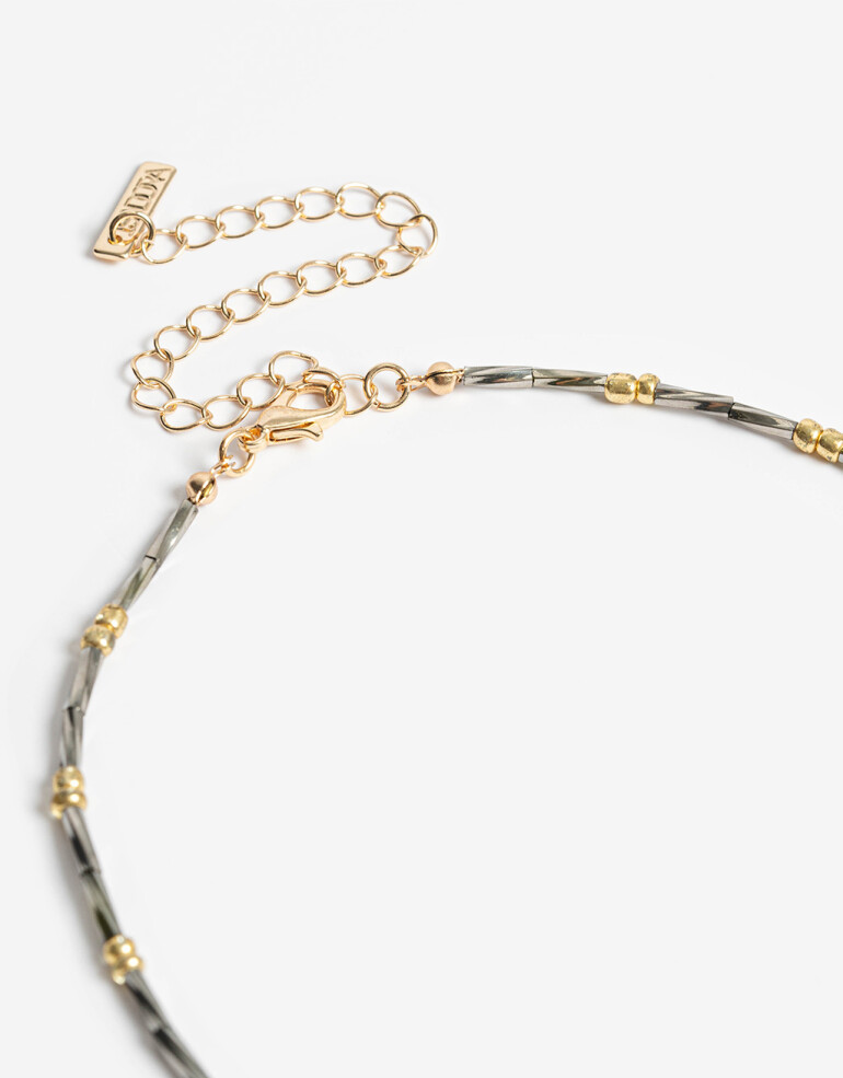 Collares Cortos Metal Collar Corto Biplating - Dorado