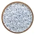 Plato de Madera de 23,5 cm - Varios Diseños Arabesco Azul