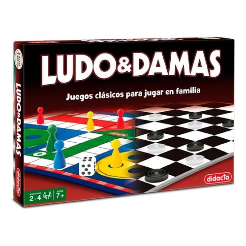 Juego de mesa 2 en 1 Ludo y Damas Clásicos Didacta Juego de mesa 2 en 1 Ludo y Damas Clásicos Didacta