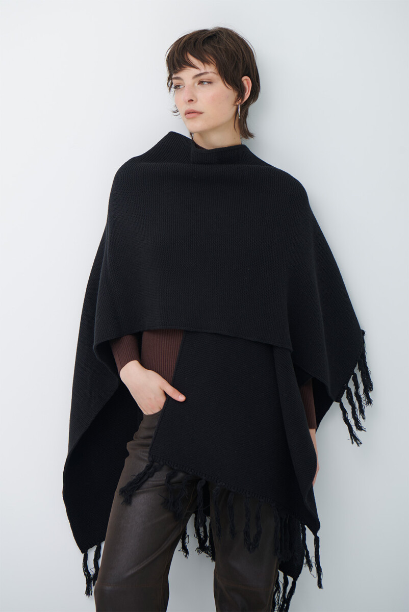 RUANA - NEGRO 