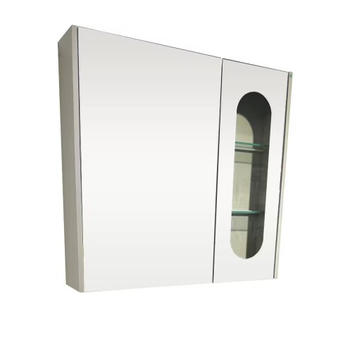 Espejo botiquín 75 cm Curve Verde DMC Espejo Botiquín 75 Cm Curve Verde Dmc