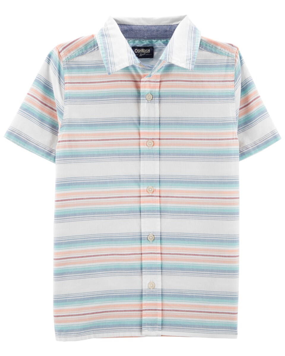 Camisa diseño a rayas algodón 