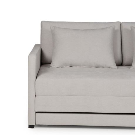 Sofá Cama Quito - 176 - Tela Microfibra TC1009 (Plata)