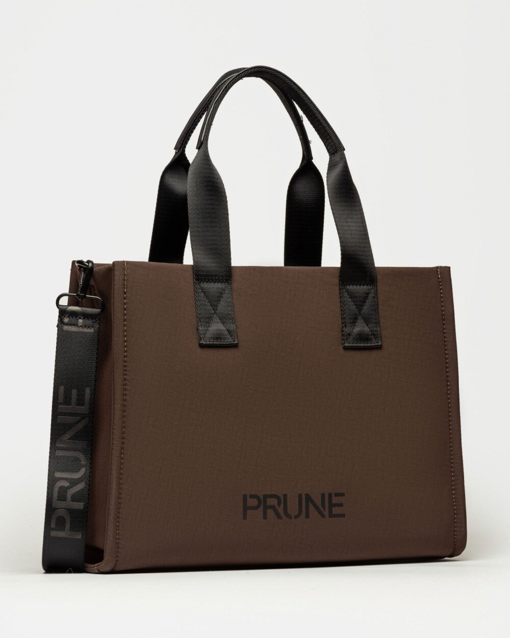 Cartera de mano Flight en nylon Marron