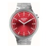 Reloj Swatch SB07S104G Scarlet Shimmer unisex de acero inoxidable rojo Rojo