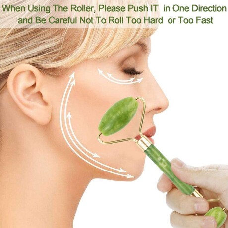 Rodillo facial masajeador Color verde