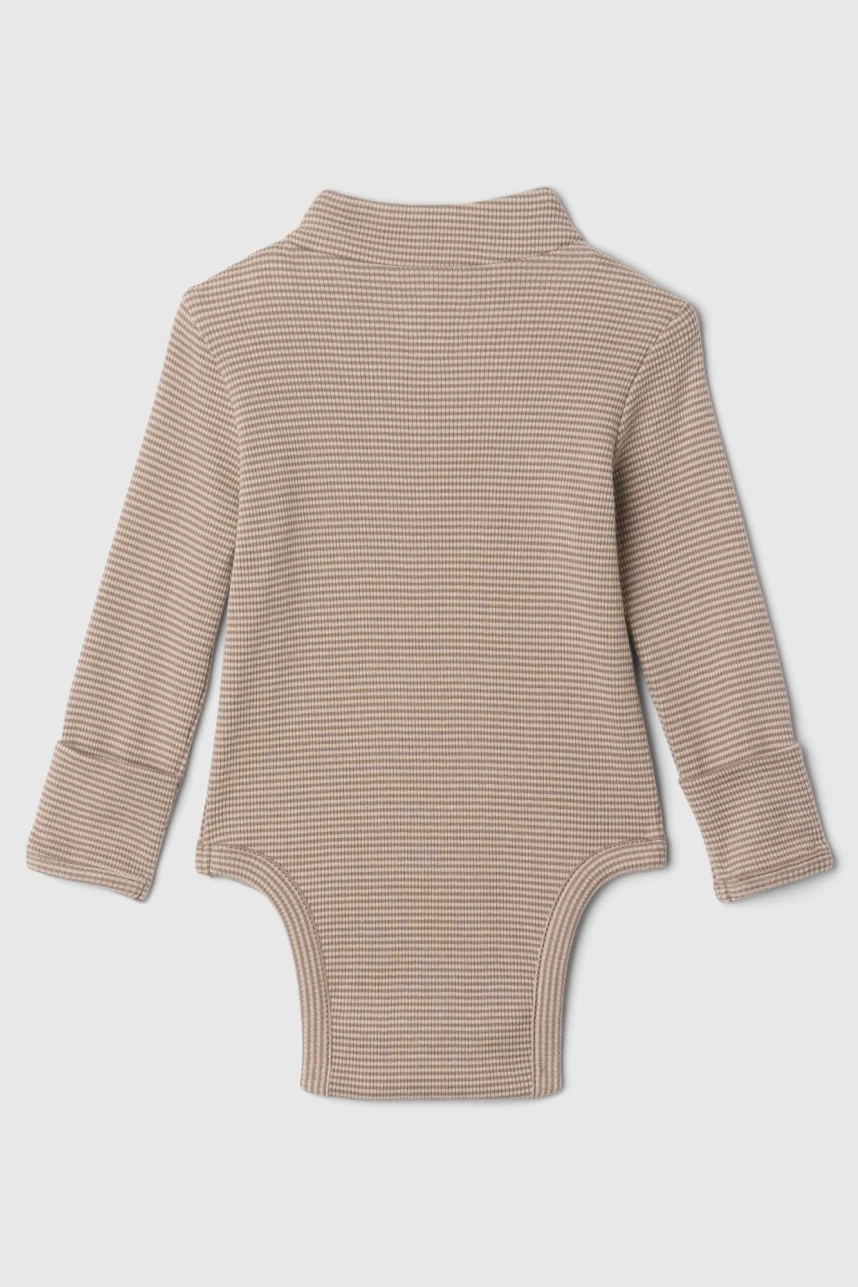 Body Polera Viento Bebé Brown Stripe