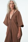 VESTIDO LARGO Marron
