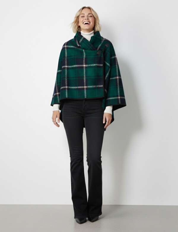 Capa Cuadros VERDE/MULTI