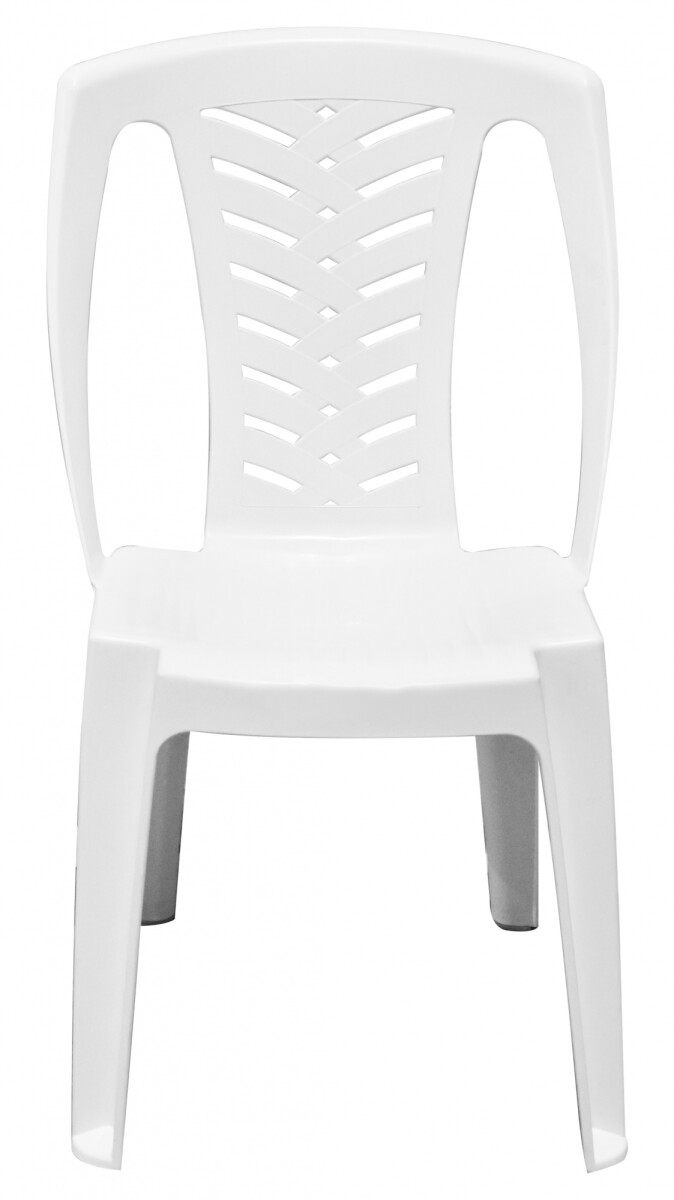 SILLA PLASTICO CORONA BLANCA SIN POSABRAZOS A5736.1 Q35 — El Clon