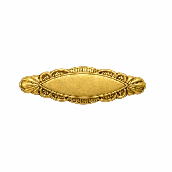 Prendedor almendra - Oro bajo - PRE000001 sinpiedra