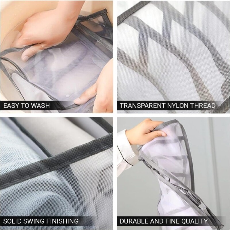 Organizador para almacenar ropa con 7 divisiones Blanco