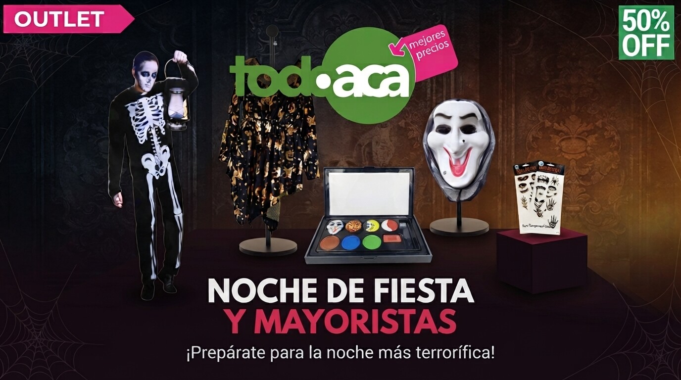 Preparate para Halloween en Uruguay: Disfraces, Maquillaje y Venta Mayorista en Todo Acá