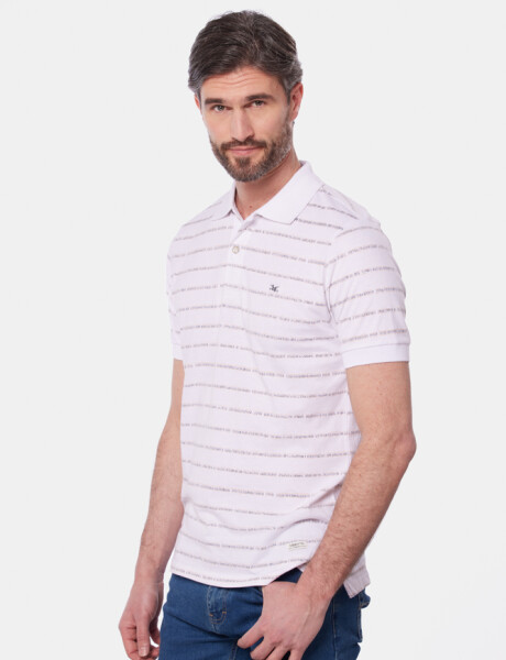 REMERA POLO ESTAMPADA Blanco