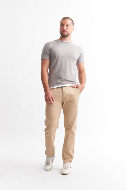 Pantalón recto BEIGE