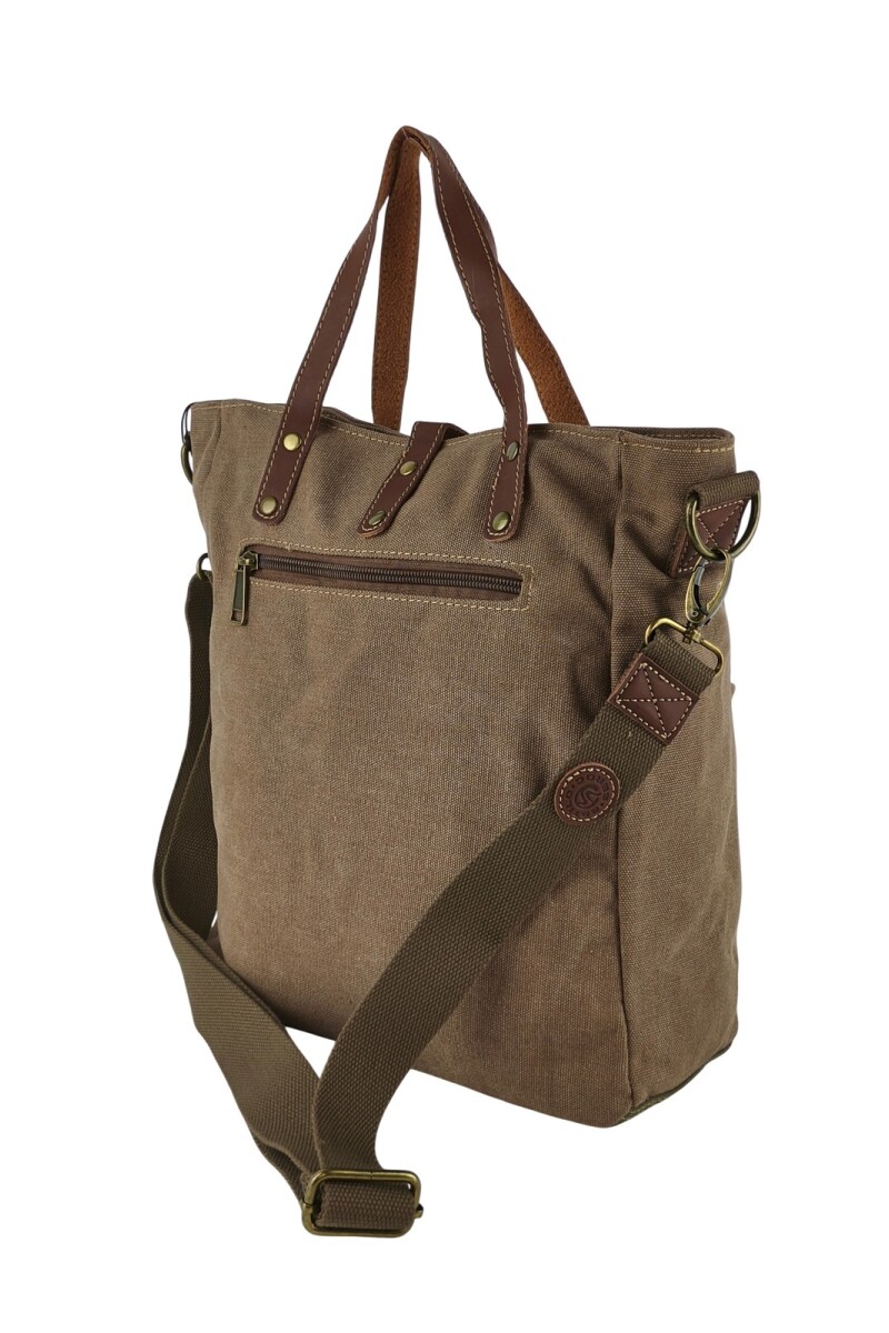 Bolso matera de lona Marrón