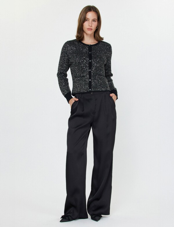 Cardigan Lentejuelas NEGRO