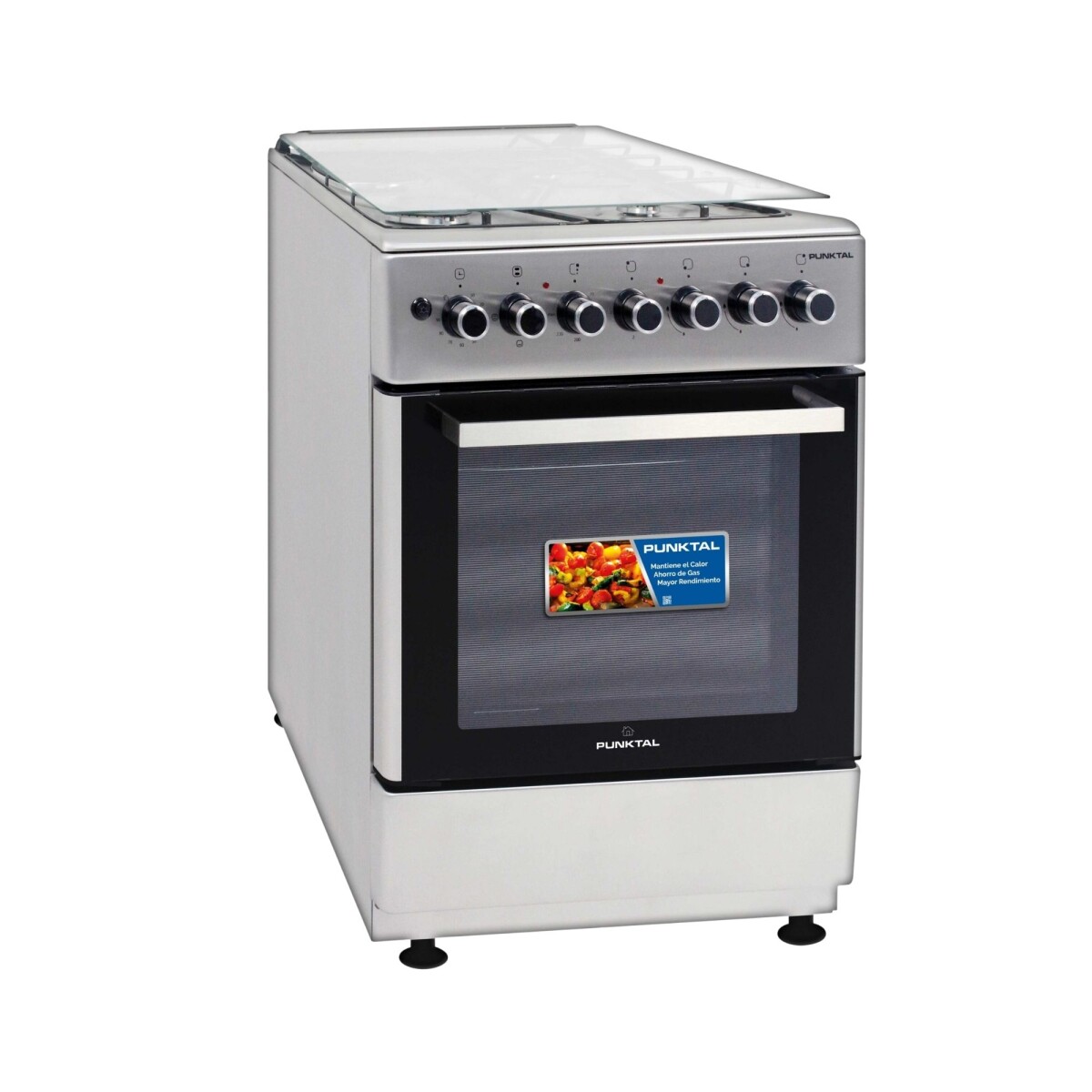 COCINA INOX 3H + 1DISCO HORNO – GRILL - ENCENDIDO-TURBO CONVECCIÓN - acero inoxidable 