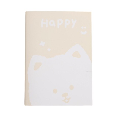 Cuaderno animales A6 beige