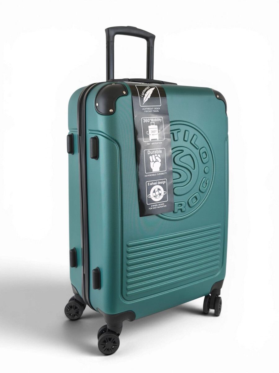 Valija mediana ABS (fibra) de 24" - Verde M 