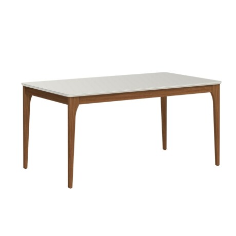 Mesa de comedor Ella - Con vidrio - 160 Canela Off White