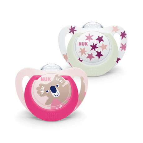 Chupete NUK Star Día y Noche Niña Talle 3 2 Unidades Chupete NUK Star Día y Noche Niña Talle 3 2 Unidades