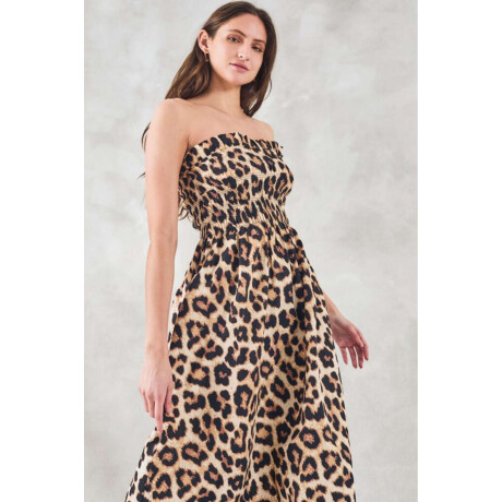 Vestido Animal Print Multi