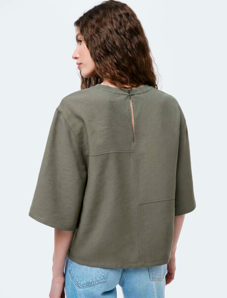 BLUSA MANGA CORTA - VERDE VERDE