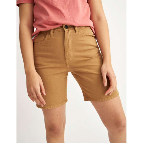 Short jean Piper Color Camel