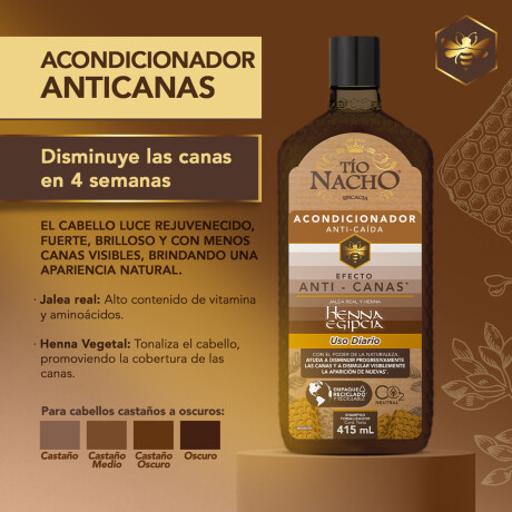 Pack Shampoo + Acondicionador Tio Nacho 415ml ANTI-CANAS