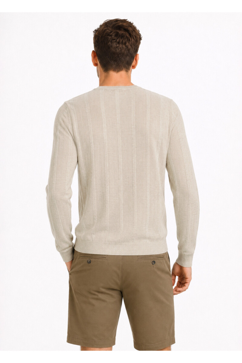 Sweater Arrow a la Base BEIGE