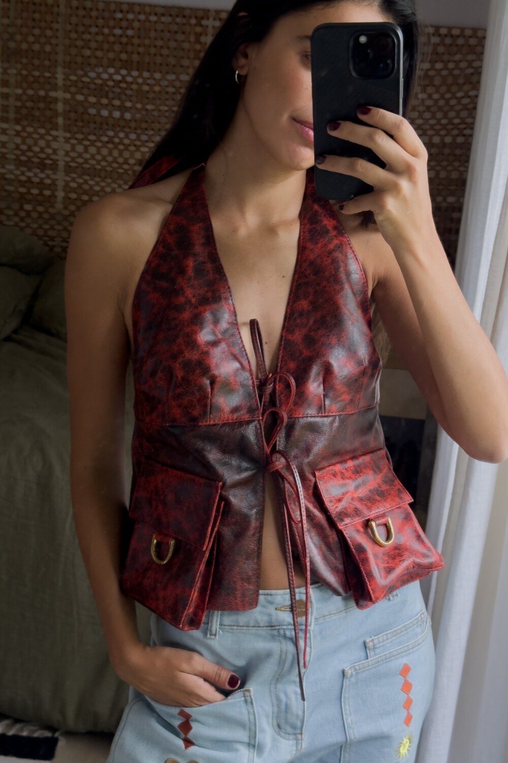 Pocket Vest óxido Rojo