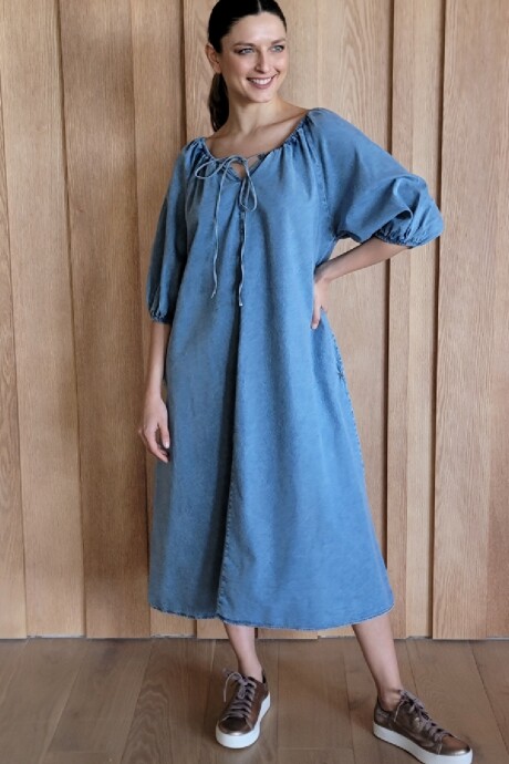 Vestido Bayahibe Denim Azul