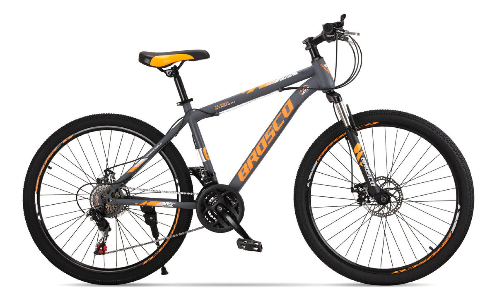 Bicicleta Montaña Rodado 26 Con 21 De Velocidad Aro 26 - Naranja 