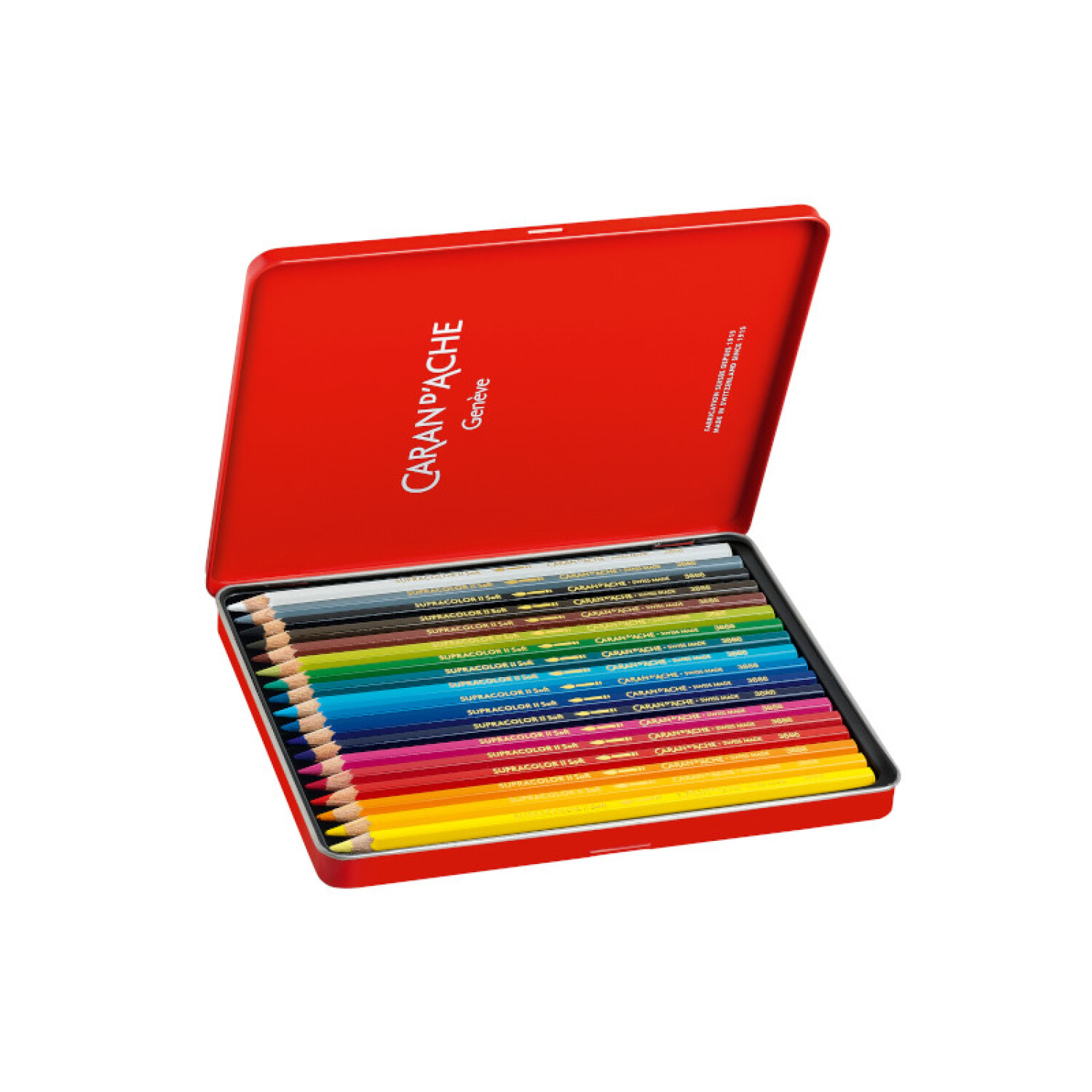 Lápices de colores Caran d'Ache Supracolor Soft - 18 colores