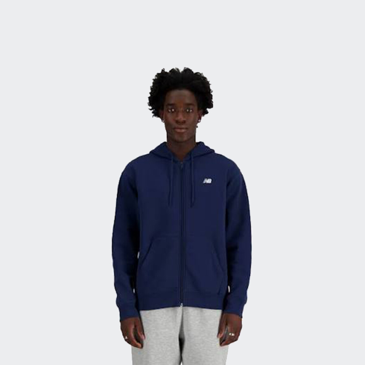 Campera New Balance Essentials Logo - Azul 