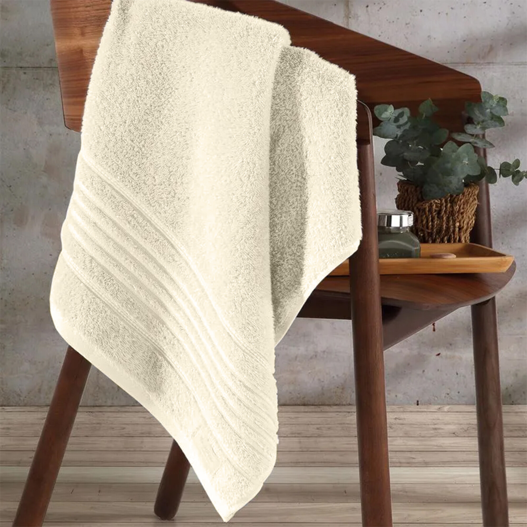 Conjunto De 4 Toallas De Baño De Lino Natural Huckaback Lara - Lino De Baño