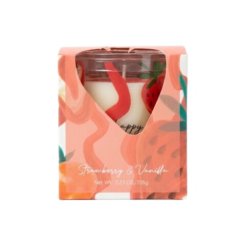 VELA AROMATICA STRAWBERRY 8X9CM Unica