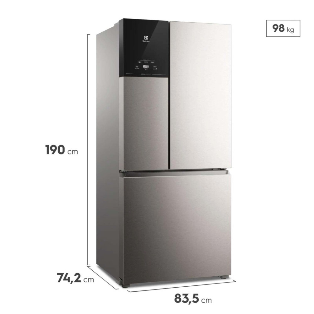 HELADERA ELECTROLUX 633-LITROS GRIS IM8S