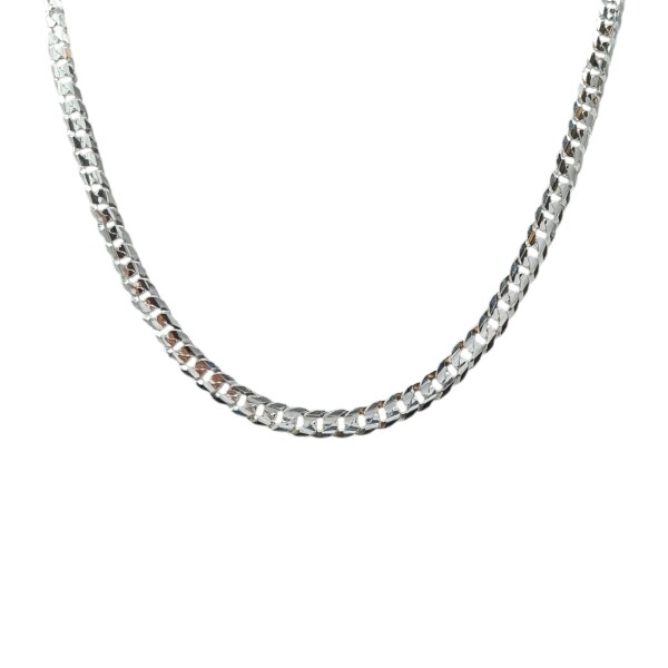 Cadena Cubana -Plata 925-Sin Piedra-CD3476 Sinpiedra