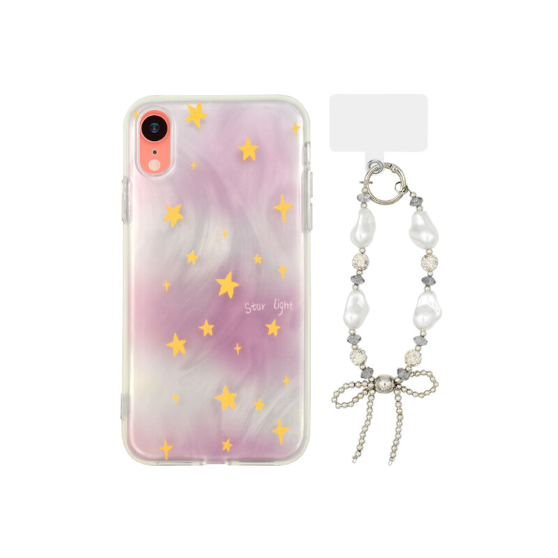 Protector para iPhone XR diseño estrellas con correa Protector Para Iphone Xr Diseño Estrellas Con Correa