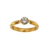 Anillo Solitario-Oro bajo-Piedra Zirconia-AN8081 conpiedra