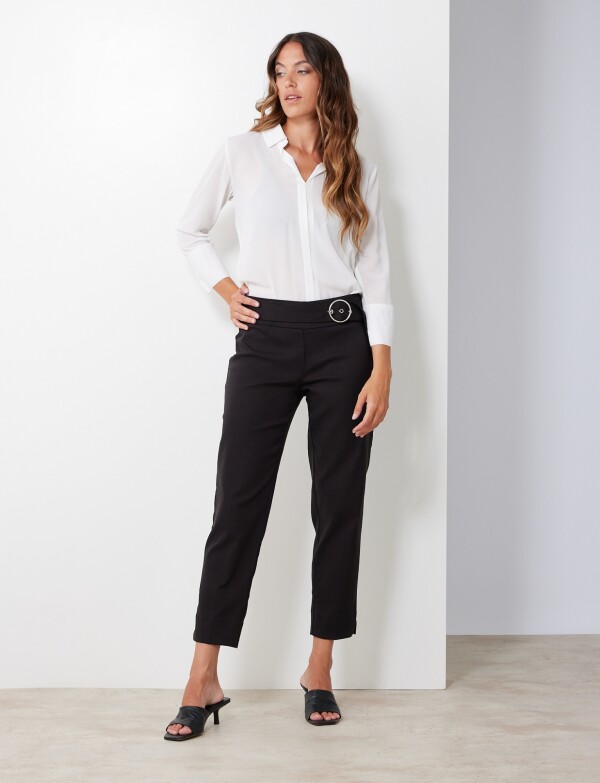 Pantalon Hebilla NEGRO