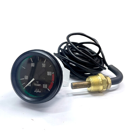INSTRUMENTO RELOJ MEDIDOR - TEMPERATURA AGUA 52MM MECANICO CABLE 3.60MTS ALPHA INSTRUMENTO RELOJ MEDIDOR - TEMPERATURA AGUA 52MM MECANICO CABLE 3.60MTS ALPHA
