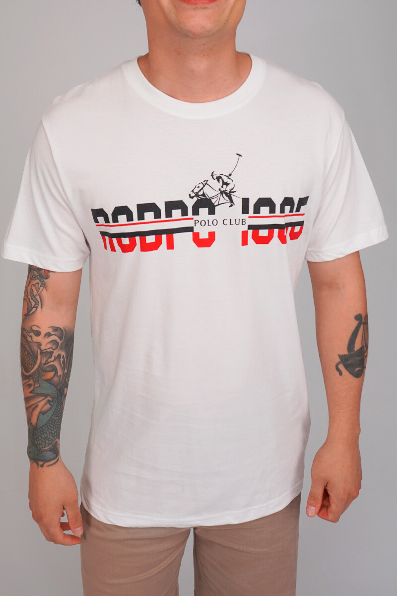 Remera Manga Corta Blanco