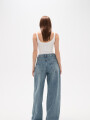 Pantalon Opalan Azul Grisaceo