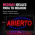 Cartel Luminoso Led Abierto 220 Volt Local Comercial Super Descentrado