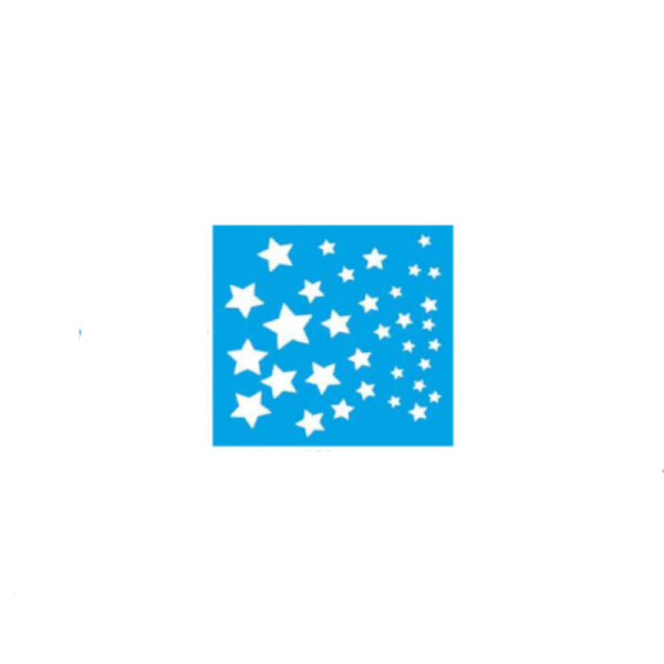 Stencil de PVC cuadrado Estrellas