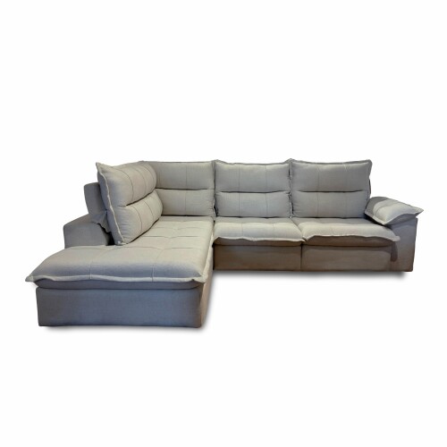 Sillón Cesky con Chaise Gris Derecho
