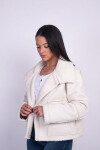 Campera corderito Blanco